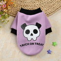 Halloween Pumpkin Skull Pet Teddy Small Dog Autumn Winter Sweater