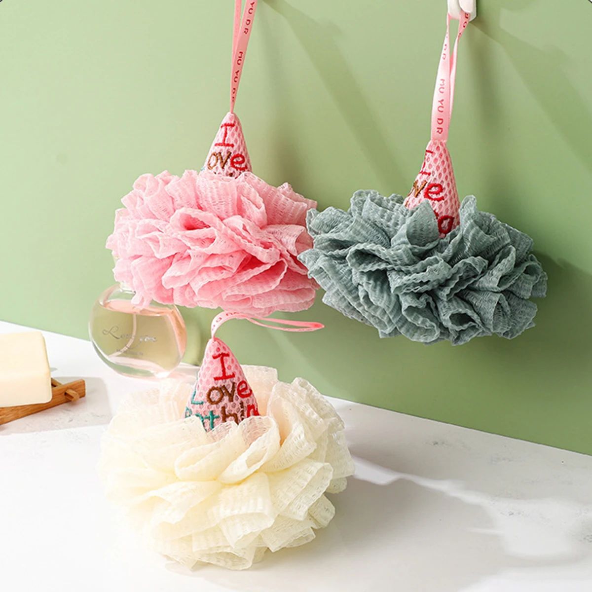 Bath Towel Bathing Back Rubbing Bath Ball Bath Flower Ball Foam Rubbing Towel Sponge Core Bathroom Supplies