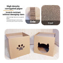 Cat Scratch Board Vertical Corrugated Paper Nest Wear-resistant No Chipping