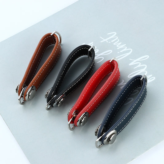 Leather Keychain Creative Leather Keychain Artifact Small Pendant Car Storage Keychain