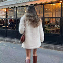 Loose Fashion Mid-length Fur Overcoat Coat