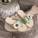 Spring And Summer Flower Flip-flops Women's Outer Wear Fashion Non-slip