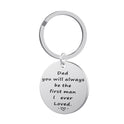 Creative Thanksgiving Father Stainless Steel Lettering Keychain