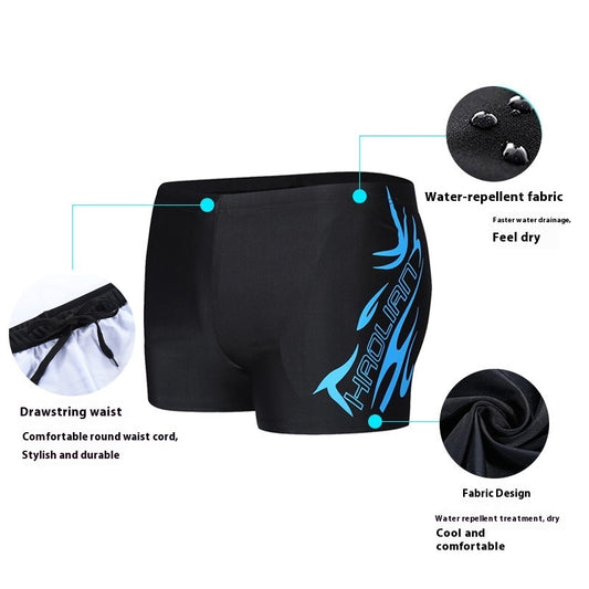 Boxer Men's Flame Quick-drying Swimming Trunks