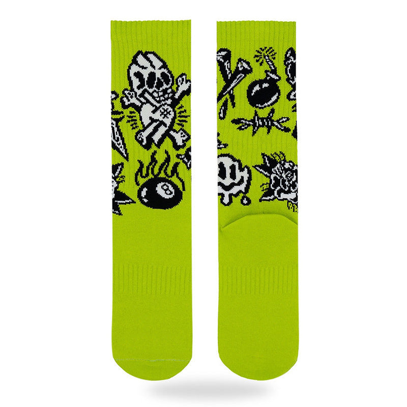 Street Sport Letters Japanese Trendy Socks Creative Tube Socks