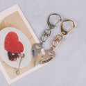 Creative Two-piece Set Golden And Silver Love Good Friends Good Girlfriends Keychain