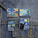 Fashion Personality Art Paintings Brooch