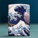 Colored Lacquer Kanagawa Surf Inside Lighter Dimension Time Sense Windproof Lighter