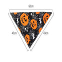 Pet Halloween Dog Saliva Scarf Bib Decoration Dog Collar Cat Skull Triangle Scarf