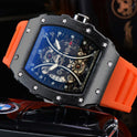 Automatic Quartz Hollow Luminous Waterproof Barrel-shaped Men