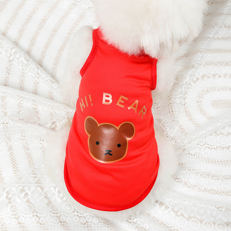 Creative Printed Cute Pet Dog Vest