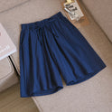 New Cotton And Linen Loose Shorts For Women