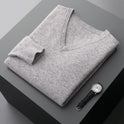 Men's V-neck Loose Business Oversized Knit Sweater