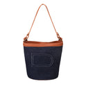 Denim Large-capacity Stitching Portable Bucket Bag