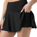 Elegant Women's Pleated Tennis High Waist Sports Skirt