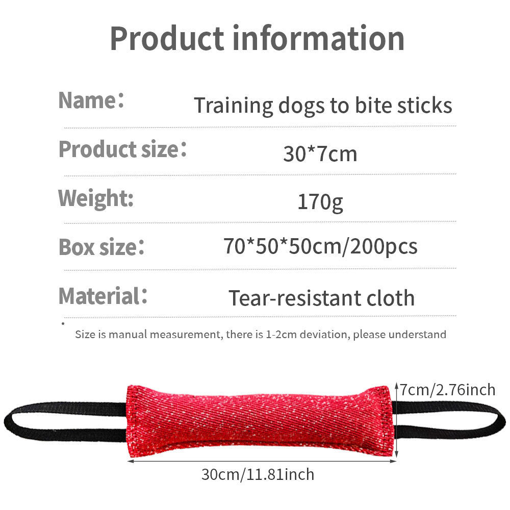 Durable Dog Bite Stick Creative Dog Tug Chew Stick For Teeth Cleaning, Ideal For Medium Breeds Stick For Interactive