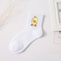 Women's Mid Tube Printed Cotton Long Socks