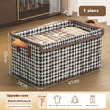 Foldable Fabric Steel Frame Non-woven Fabric Household Large Capacity Clothes Storage Box