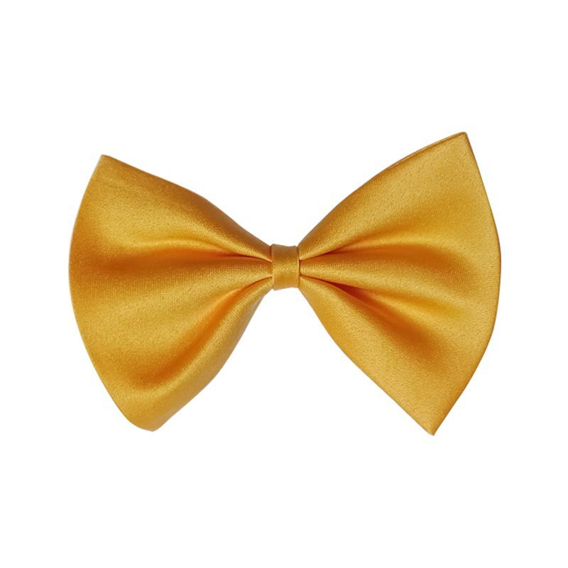 Simple Solid Color Bow Pet Collar