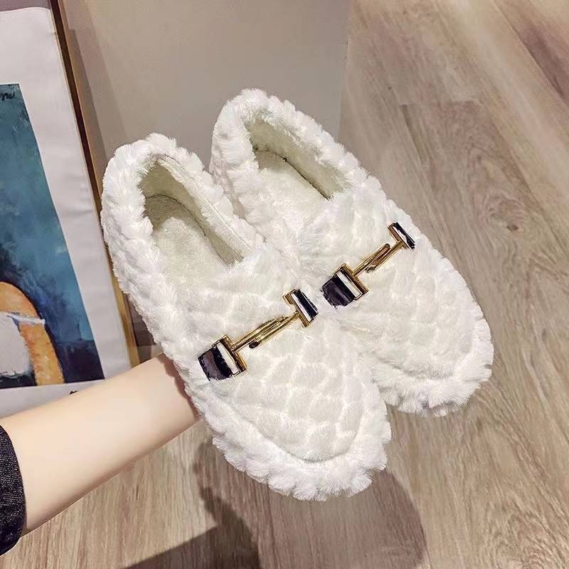 Add Fleece Warm Thick Soled Cotton Shoes Woolly Shoes Casual Shoes