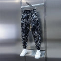 Men's Summer Loose Floral Casual Ice Silk Harem Pants