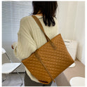 Diamond Check Bag Women's Shopping Bag Shoulder Underarm Bag