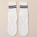 Non-slip Toe Mid-calf Length Two-bar Socks