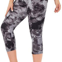 Slimming Cropped Pants High Waist Print Leggings