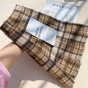 Plaid Pleated Skirt For Women, Autumn And Winter A-line