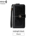 RFID Anti-magnetic Wallet Long Zipper Women's Large-capacity Handbag