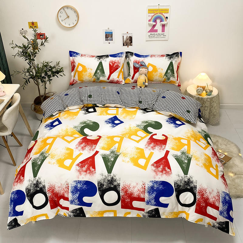 Four-piece Bed Set Blue Night Sky Bed Sheet Quilt Cover Single Double