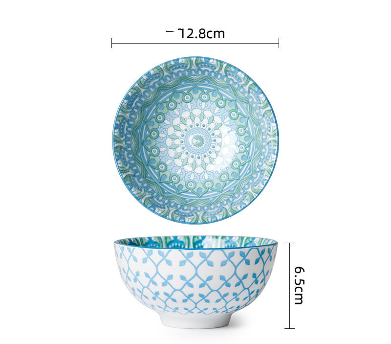 Ceramic Tableware Household Soup Porridge Bowl