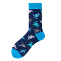 Men's Creative Printed Ocean Series Mid Length Socks