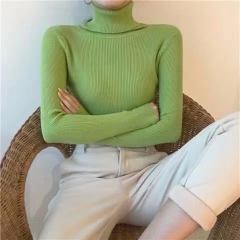 Women's Autumn Top Knitted Bottoming Shirt Turtleneck Sweater