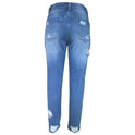 Ripped Slim Fit Jeans For Women