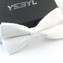 Matte Men's Solid Color Wedding Bow Tie Gentleman Polyester