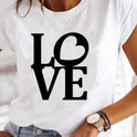 European And American Women's Clothing Casual Daily Short Sleeve Casual Cotton T-shirt