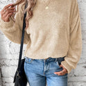 Autumn And Winter New Casual Double-sided Velvet Loose Fleece Sweatshirt