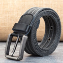 Men's Pin Buckle Polyester Woven Pants Canvas Belt