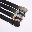 Men's Business Automatic Belt Black Sports Car Buckle