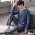 Pajamas Men's Cotton Long Sleeve