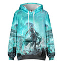 Retro Sweater 3D Printing Plus Size Loose Leisure Pullover Hoodie