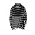 Black And White Striped Turtleneck Men And Women