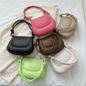 New Street Popular Stylish Simple Solid Color Temperament Commute Underarm Bag