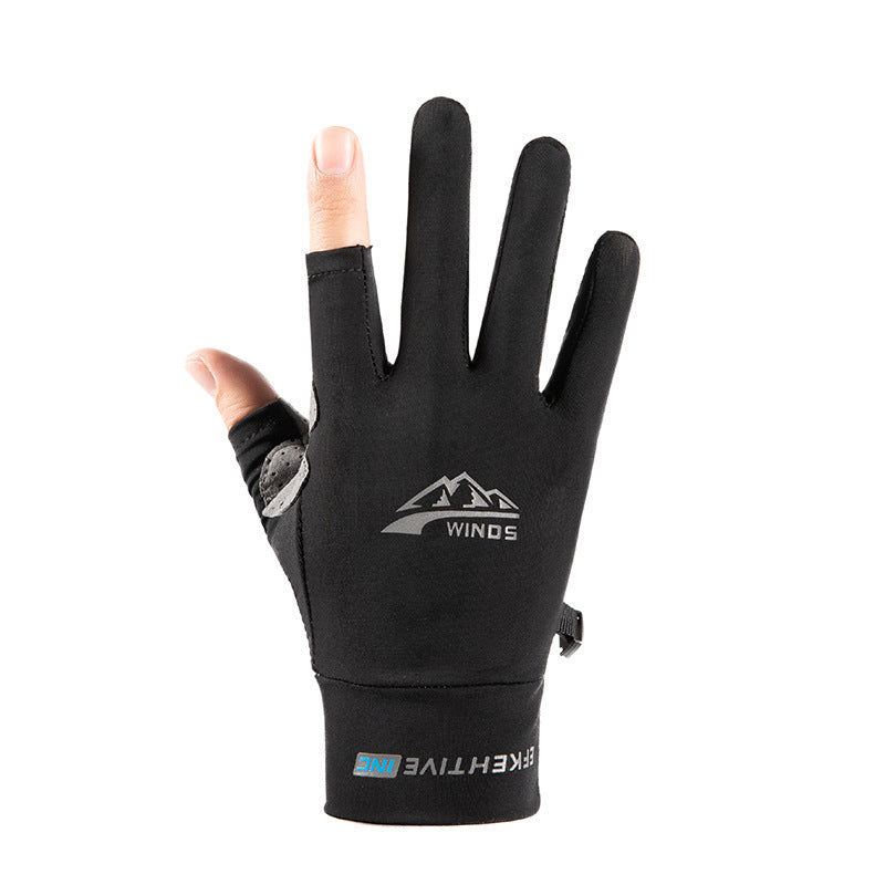 Fitness Cycling Gloves Half Finger Touch Screen Breathable Sunscreen Gloves For Men And Women