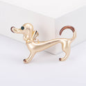 Cute Dripping Oil Sausage Dog Animal Pin Simple Same Style Breastpin Ornament