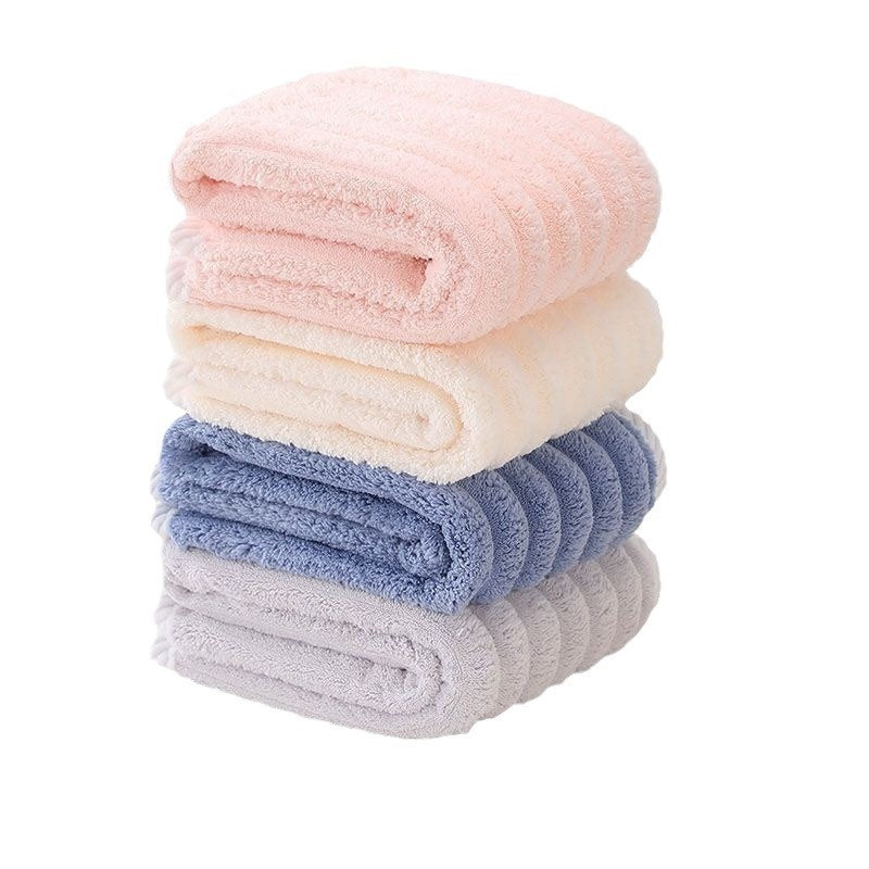 Lint-free Covered Thick Coral Fleece Candy Bar Bath Towel