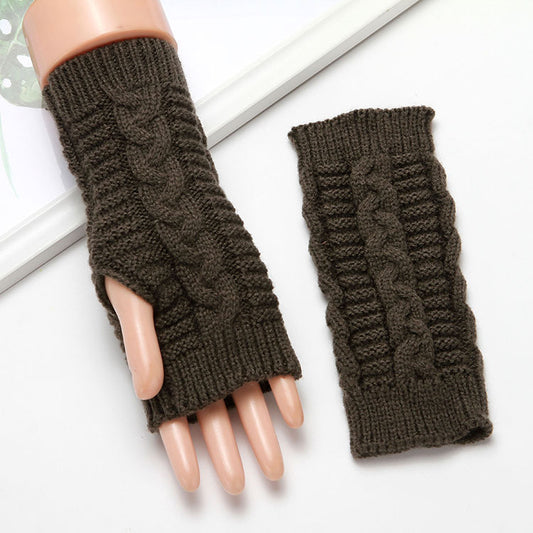 Men's And Women's Extended Warm Wool Leaking Gloves