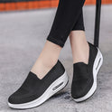 Mesh Air Cushion Walking Shoes For Women With Thick Soles