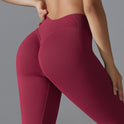 Seamless Back V Waist Peach Hip Shaping Training Yoga Pants Sports Running Hip Shaping Fitness Pants